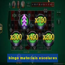 bingo materiais escolares